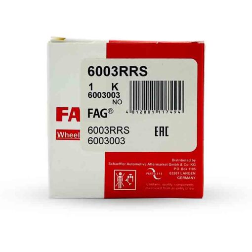 بلبرینگ دینام FAG کد فنی 6003RRS مناسب برای (206 و 405 )