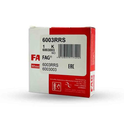 بلبرینگ دینام FAG کد فنی 6003RRS مناسب برای (206 و 405 )