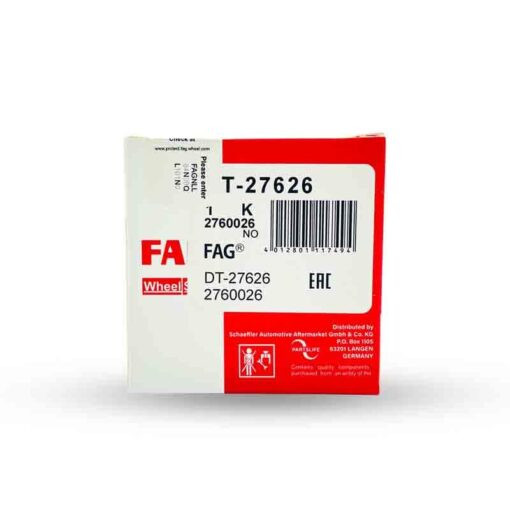 هرزگردFAG با کدفنی DT27626 مناسب برای 206 بالا (سوراخ گشاد)